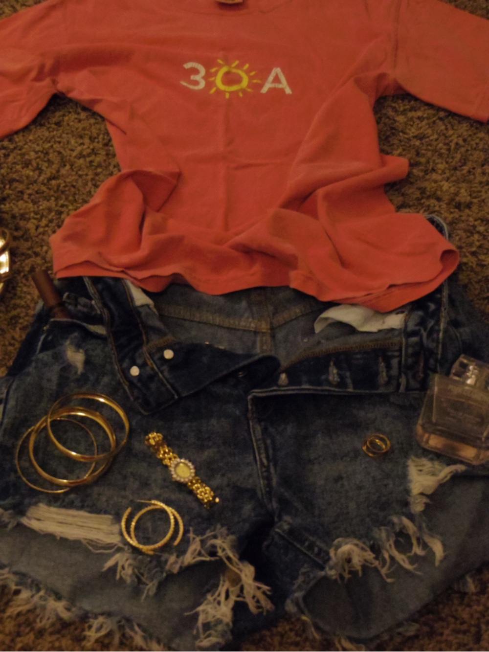 Comfort Colors Coral-Pink tee